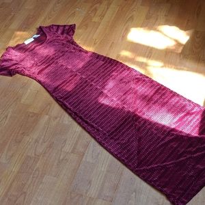 VINTAGE JESSICA patterned velour maxi dress
